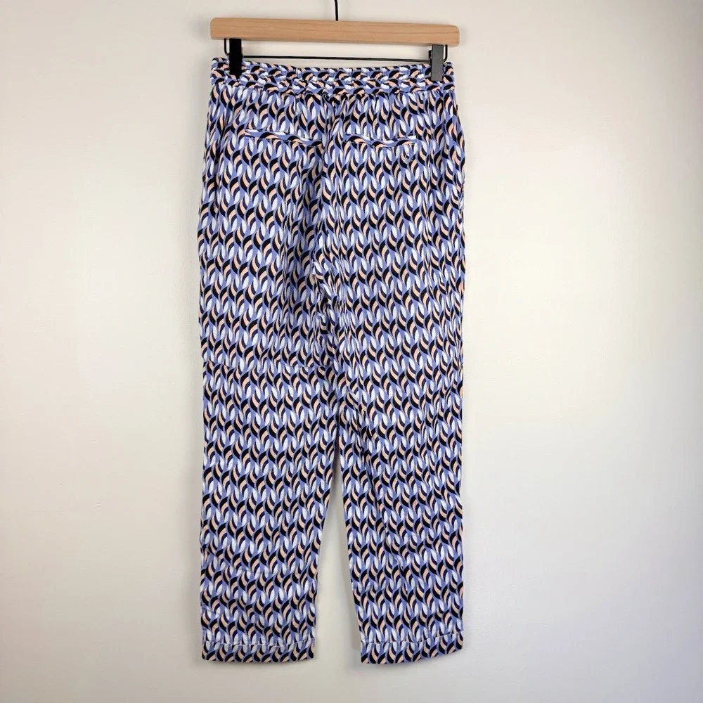 United Colors of Benetton Womens Small 100% Pure Linen Boho Lounge Retreat Pants